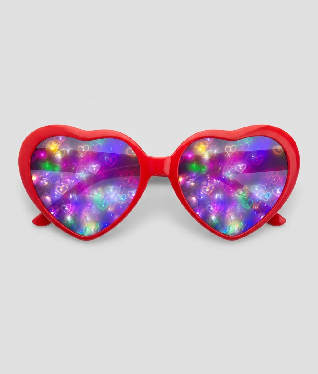 Hartjesbril Spacy rood